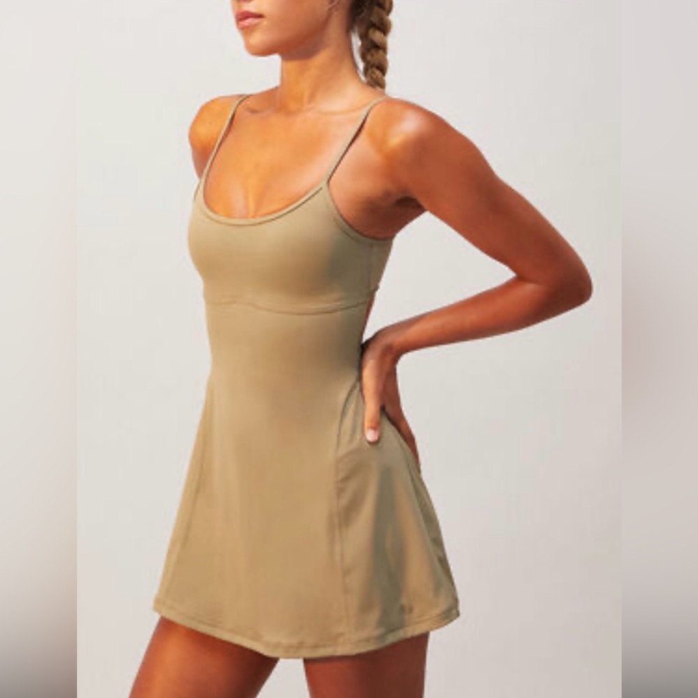 Pacsun Army green active Sunrise dress with built in shorts